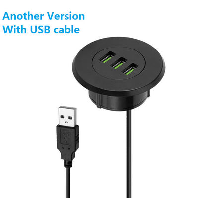 Office Desktop Usb Charger Station Hidden 3 Ports Fast Charging Ac Adapter Usb 3.0 Usb Wall Charger Adapter